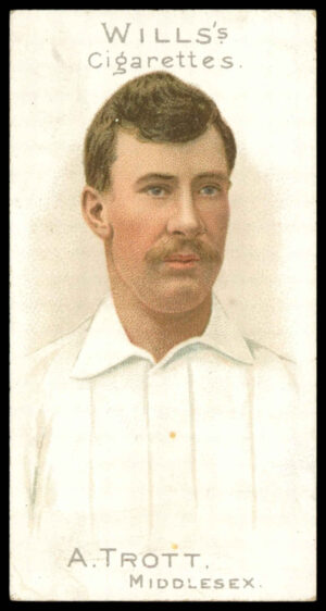 Wills - 'Cricketer Series 1901 (Vignette)' (1901) - A. Trott (Middlesex)
