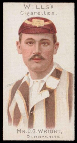Wills (W.D. & H.O.) - 'Cricketer Series 1901' - Card #12 - Mr L.G. Wright (Derbsyhire)