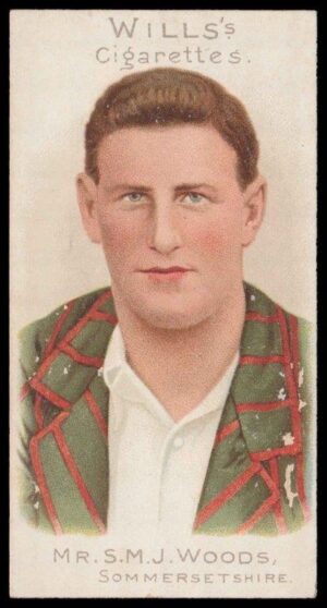 Wills (W.D. & H.O.) - 'Cricketer Series 1901' - Card #33 - Mr S.M.J. Woods (Somerset)