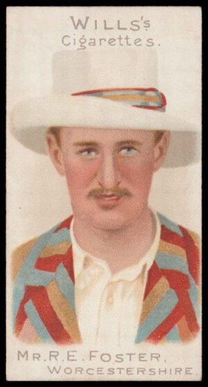 Wills (W.D. & H.O.) - 'Cricketer Series 1901' - Card #35 - Mr R.E. Foster (Worcs)