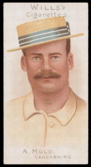 Wills (W.D. & H.O.) - 'Cricketer Series 1901' - Card #44 - A. Mold (Lancashire)