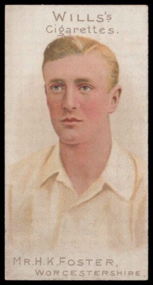 Wills (W.D. & H.O.) - 'Cricketer Series 1901' - Card #48 - Mr H.K. Foster (Worcs)