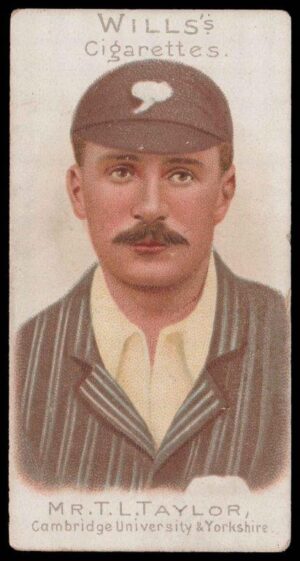 Wills (W.D. & H.O.) - 'Cricketer Series 1901' - Card #50 - Mr T.L. Taylor (Yorkshire) Wills (W.D. & H.O.) - 'Cricketer Series 1901' - Card #50 - Mr T.L. Taylor (Yorkshire)