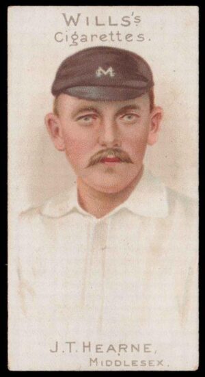 Wills (W.D. & H.O.) - 'Cricketer Series 1901' - Card #7 - J.T. Hearne (Middlesex)
