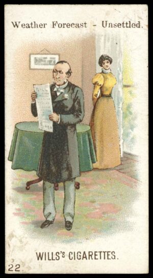 Wills - 'Double meaning (No PC)' (1898) - Weather Forecast - Unsettled