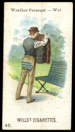 Wills - 'Double meaning (No PC)' (1898) - Weather Forecast - Wet