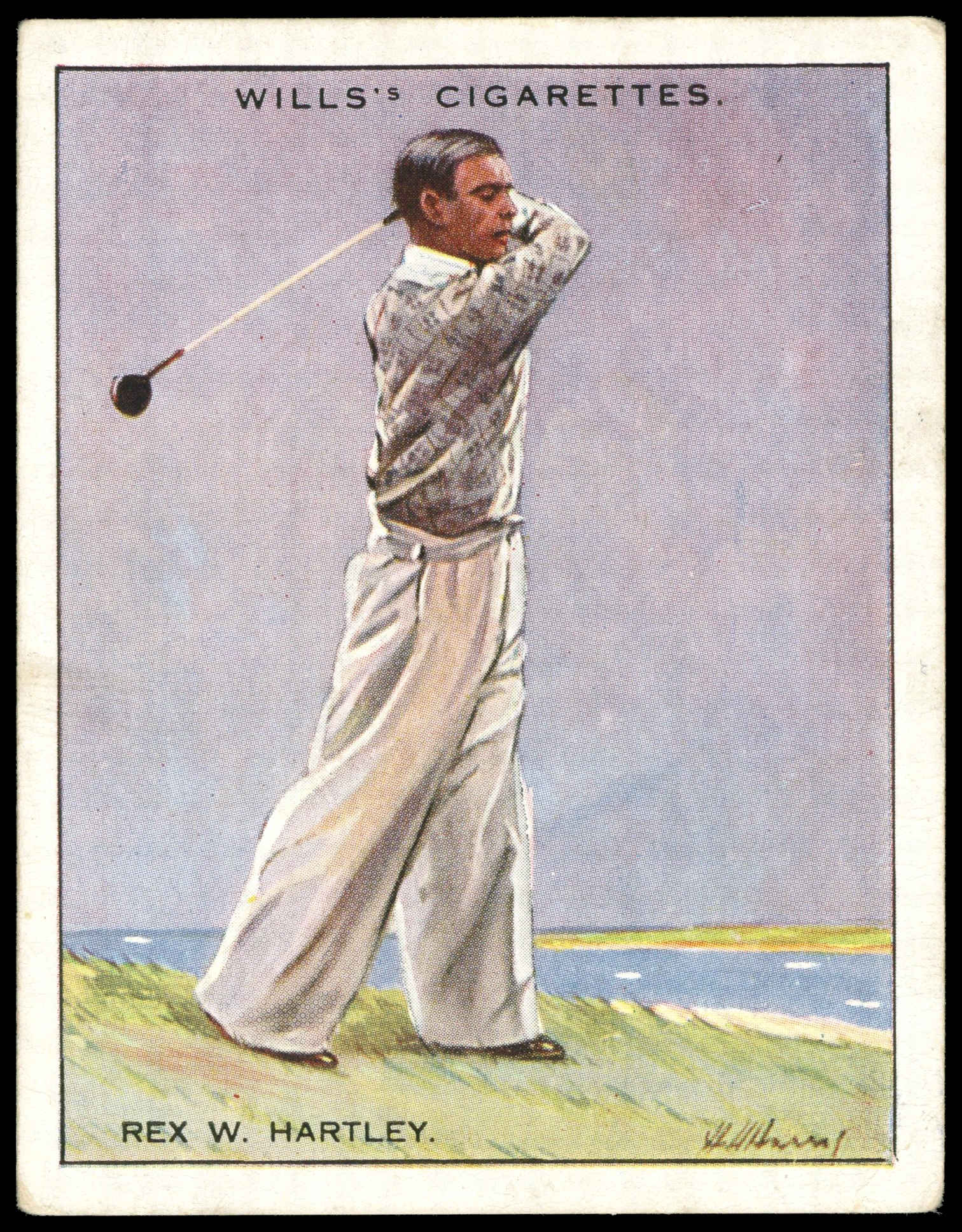 Wills - Rex W. Hartley - 'Famous Golfers' - (1930) Wills - Rex W. Hartley - 'Famous Golfers' - (1930)