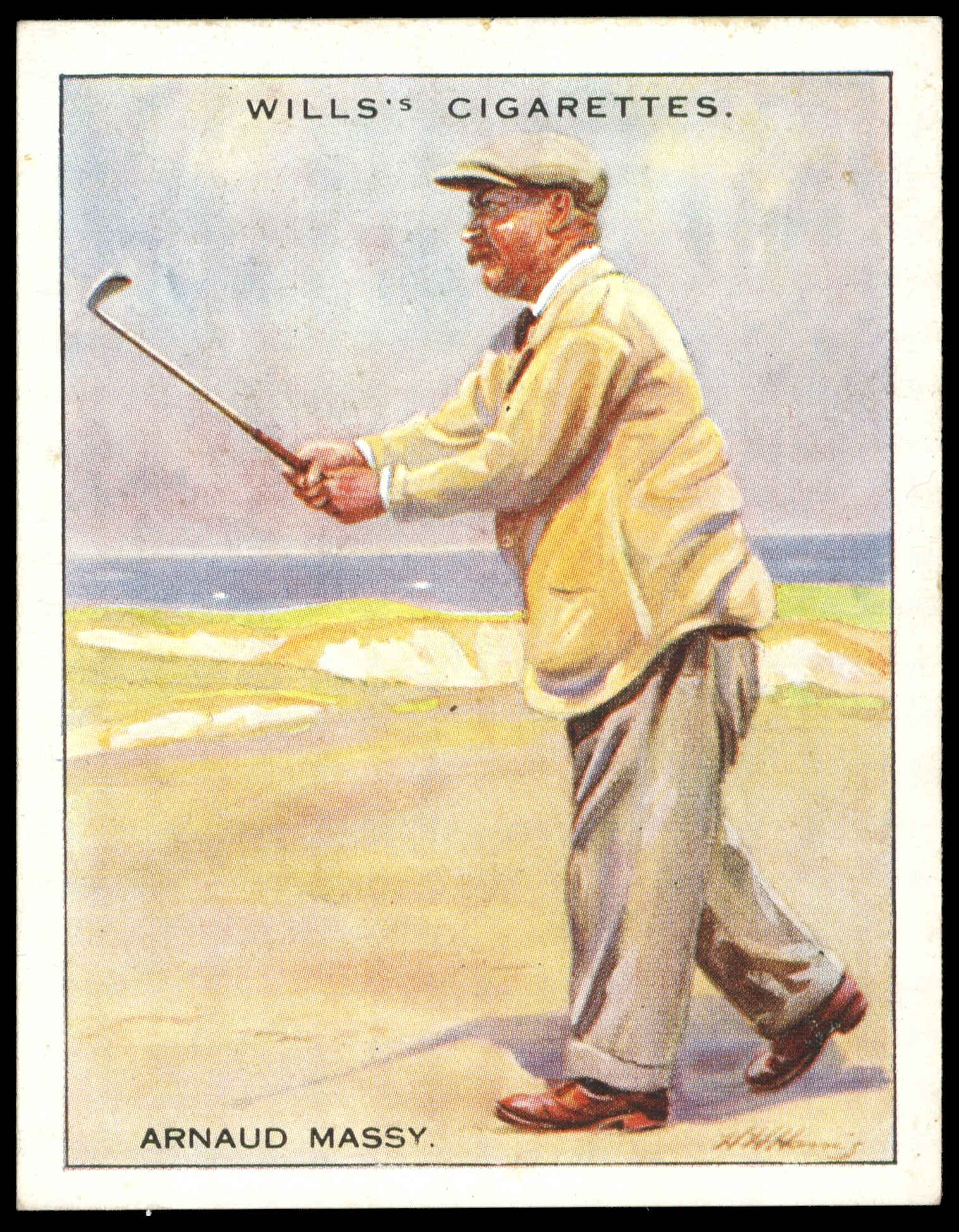 Wills - 'Famous Golfers' (1930) - Arnaud Massy Wills - 'Famous Golfers' (1930) - Arnaud Massy