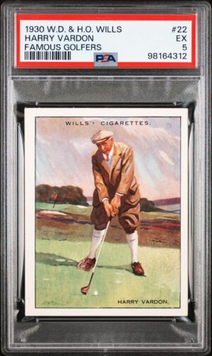Wills - 'Famous Golfers' (1930) - #22 - Harry Vardon **PSA5**