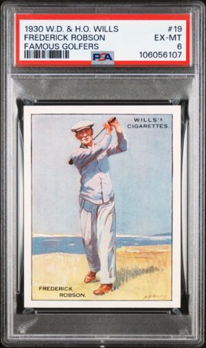 Wills - 'Famous Golfers' (1930) - Frederick Robson **PSA6**