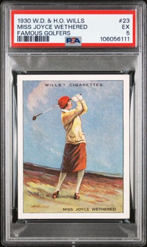 Wills - 'Famous Golfers' (1930) - Miss Joyce Wethered **PSA5** Wills - 'Famous Golfers' (1930) - Miss Joyce Wethered **PSA5**