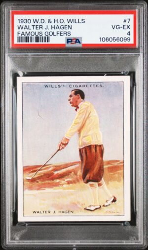 Wills - 'Famous Golfers' (1930) - Walter J. Hagen **PSA4**