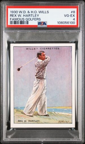 Wills - 'Famous Golfers' (1930) - Rex W. Hartley **PSA4** Wills - 'Famous Golfers' (1930) - Rex W. Hartley **PSA4**