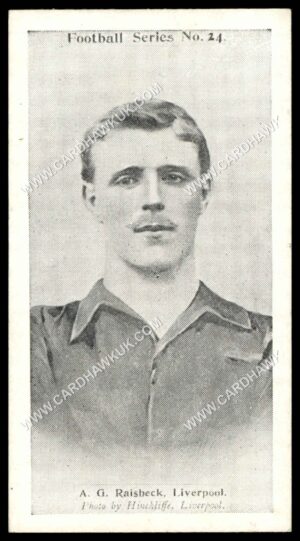 Wills - 'Football Series' #24 - A.G. Raisbeck (Liverpool) (1902)