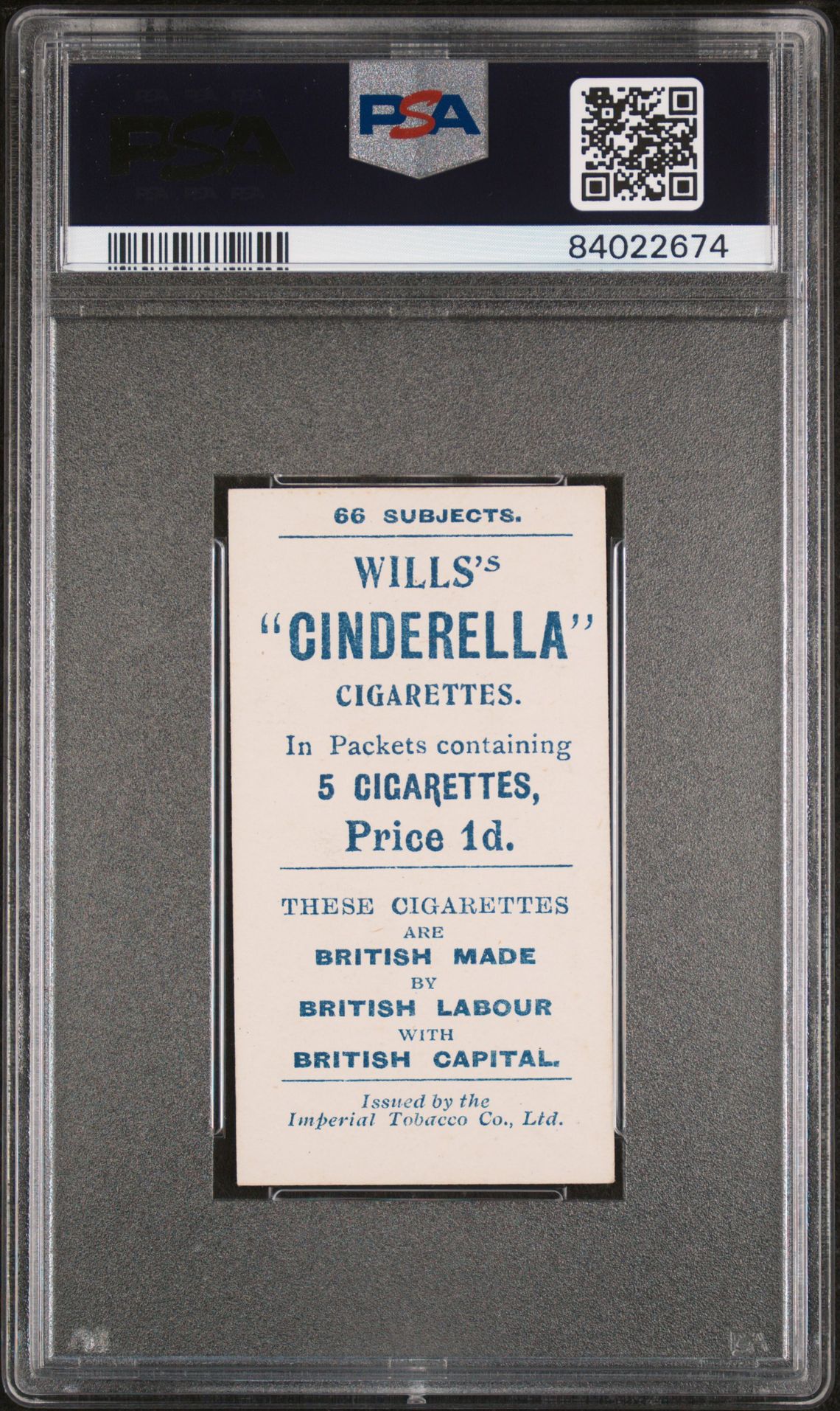 Wills - 'Football Series' (1902) - L. Bell (Bolton Wanderers) **PSA7** Wills - 'Football Series' (1902) - L. Bell (Bolton Wanderers) **PSA7**