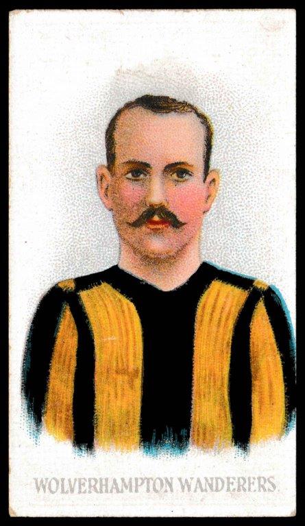 Wills (W.D. & H.O.) - 'Football Club Colours (Army Quality)' (1907) - Wolverhampton Wanderers Wills (W.D. & H.O.) - 'Football Club Colours (Army Quality)' (1907) - Wolverhampton Wanderers