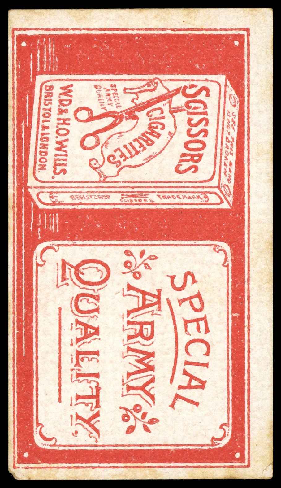 Wills (W.D. & H.O.) - 'Football Club Colours (Army Quality)' #41 Southampton (1907) Wills (W.D. & H.O.) - 'Football Club Colours (Army Quality)' #41 Southampton (1907)
