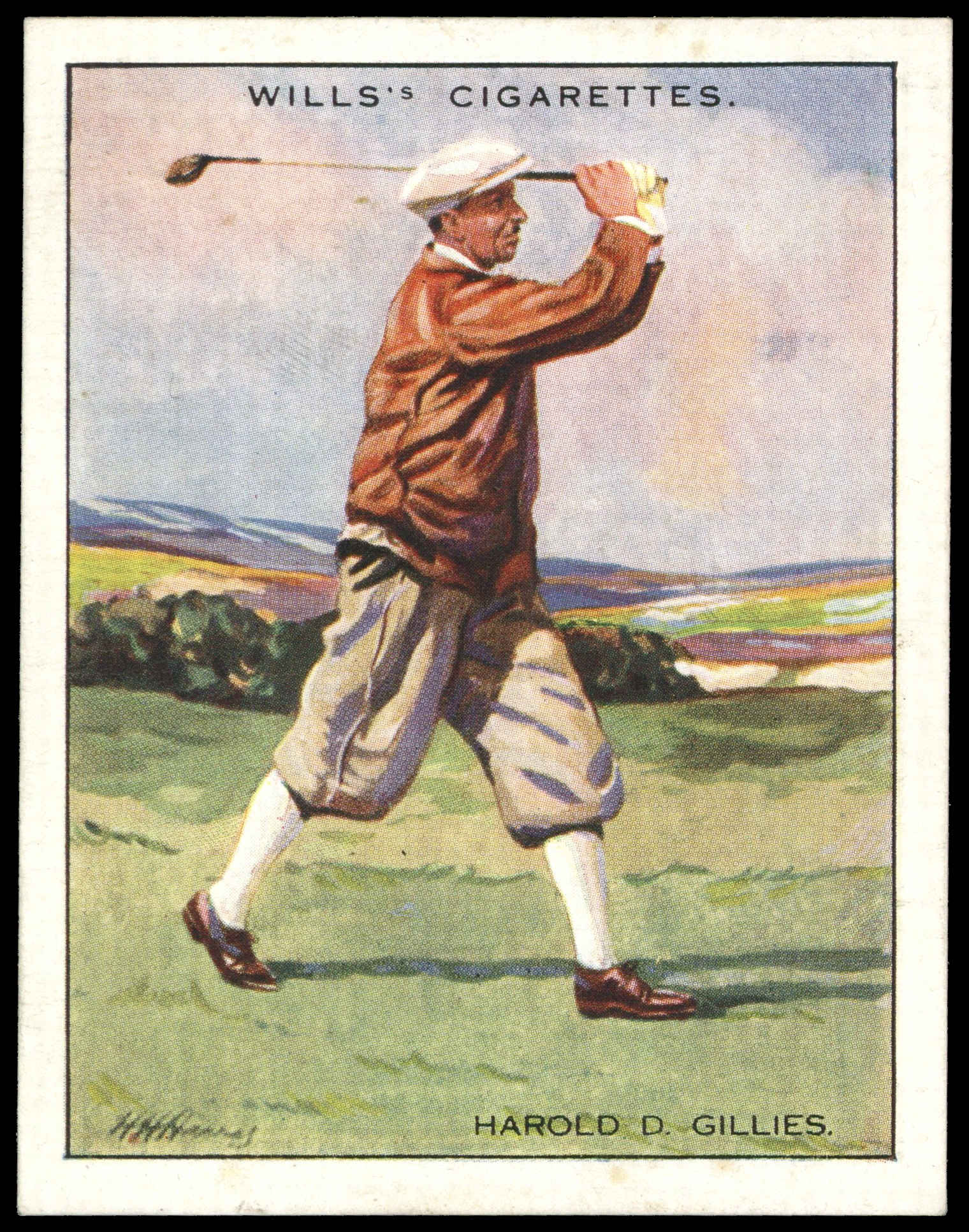 Wills - 'Famous Golfers' (1930) - Harold D. Gillies Wills - 'Famous Golfers' (1930) - Harold D. Gillies