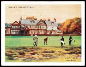 Wills (W.D. & H.O.) - 'Golfing' - Card #12 - Muirfield