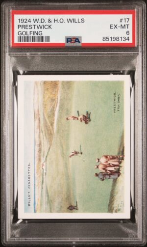 Wills - Golfing (1924) - Prestwick **PSA6**