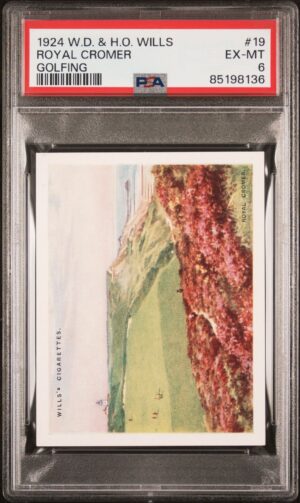 Wills - Golfing (1924) - Royal Cromer **PSA6** Wills - Golfing (1924) - Royal Cromer **PSA6**