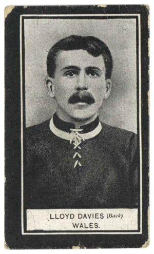 Wills - 'International Footballers 1909-10 (Flag)' (1910) - Lloyd Davies (Wrexham, Northampton))