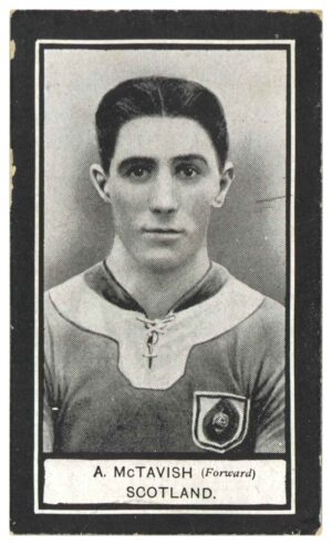 Wills - 'International Footballers 1909-10 (Scissors)' (1910) - A. McTavish (Falkirk)