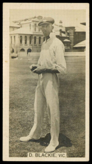 Wills Overseas - 'Cricket Season 1928-29' (1928) - D. Blackie (Victoria)
