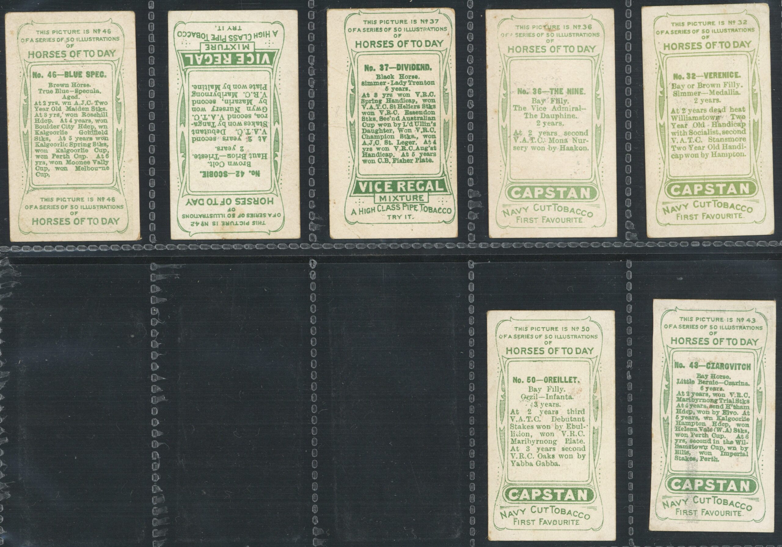 Wills Overseas - 'Horses of Today' (1906) - 17 x Cards Wills Overseas - 'Horses of Today' (1906) - 17 x Cards