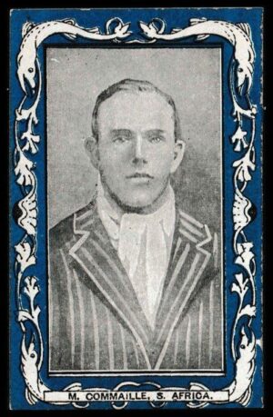 Wills (W.D. & H.O.) - 'Australian & S. African Cricketers (Blue/Capstan)' - M. Commaille (S. Africa) Wills (W.D. & H.O.) - 'Australian & S. African Cricketers (Blue/Capstan)' - M. Commaille (S. Africa)
