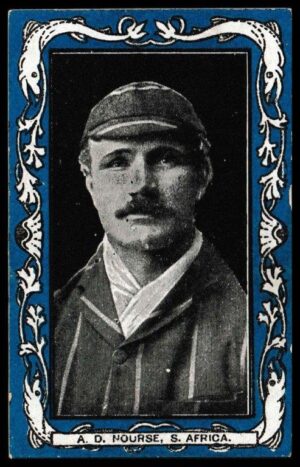 Wills (W.D. & H.O.) - 'Australian & S. African Cricketers (Blue/Capstan)' - A.D. Nourse (S. Africa) Wills (W.D. & H.O.) - 'Australian & S. African Cricketers (Blue/Capstan)' - A.D. Nourse (S. Africa)