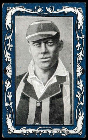 Wills (W.D. & H.O.) - 'Australian & S. African Cricketers (Blue/Capstan)' - J.H. Sinclair (S. Africa) Wills (W.D. & H.O.) - 'Australian & S. African Cricketers (Blue/Capstan)' - J.H. Sinclair (S. Africa)