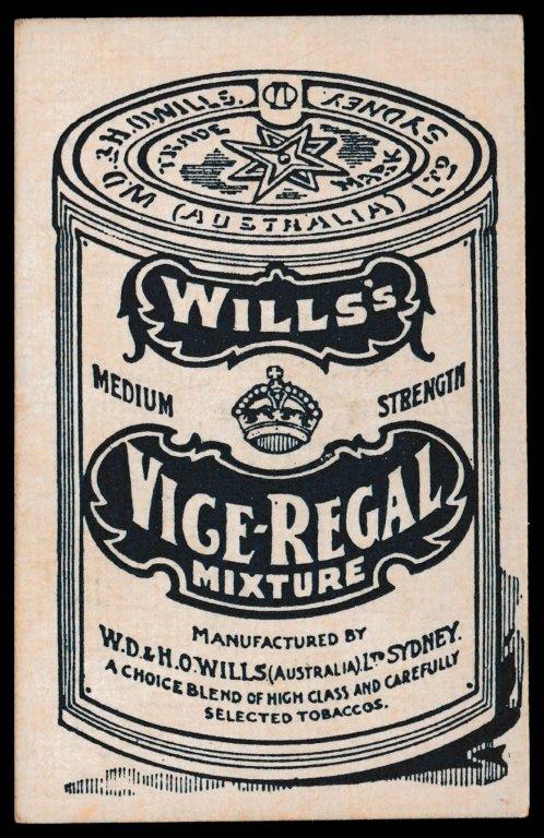 Wills (W.D. & H.O.) - 'Australian & S. African Cricketers (Blue/Vice Regal)' - N.V. Lindsay (S. Africa) Wills (W.D. & H.O.) - 'Australian & S. African Cricketers (Blue/Vice Regal)' - N.V. Lindsay (S. Africa)