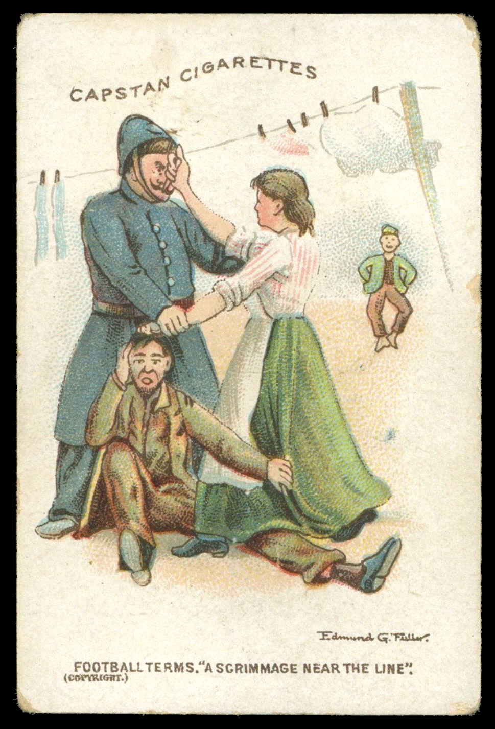 Wills - A Scrimmage near the Line - 'Sporting Terms - Football' - (1905) Wills - A Scrimmage near the Line - 'Sporting Terms - Football' - (1905)