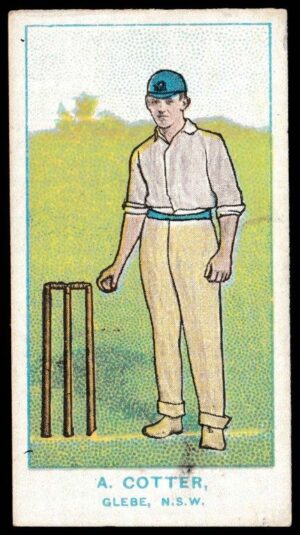Wills - 'Australian Club Cricketers (Dark Blue Back)' (1905) - A. Cotter (Glebe)