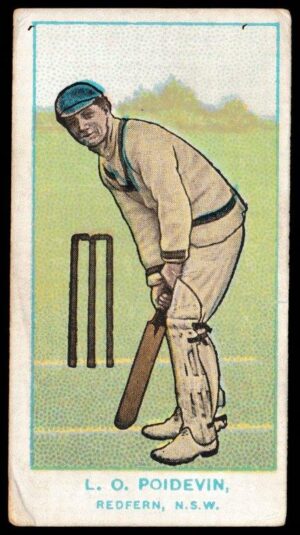 Wills - 'Australian Club Cricketers (Dark Blue Back)' (1905) - L.O. Poidevin (Redfern)
