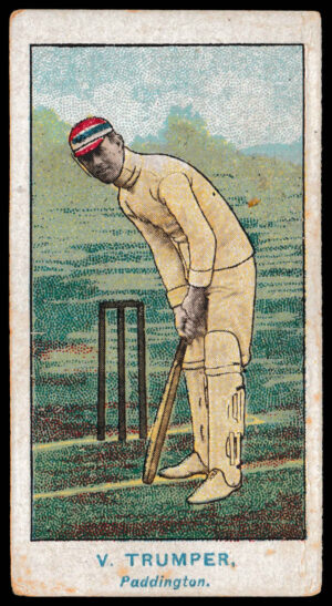 Wills - 'Australian Club Cricketers (Pale Blue Back)' (1905) - V. Trumper (Paddington)