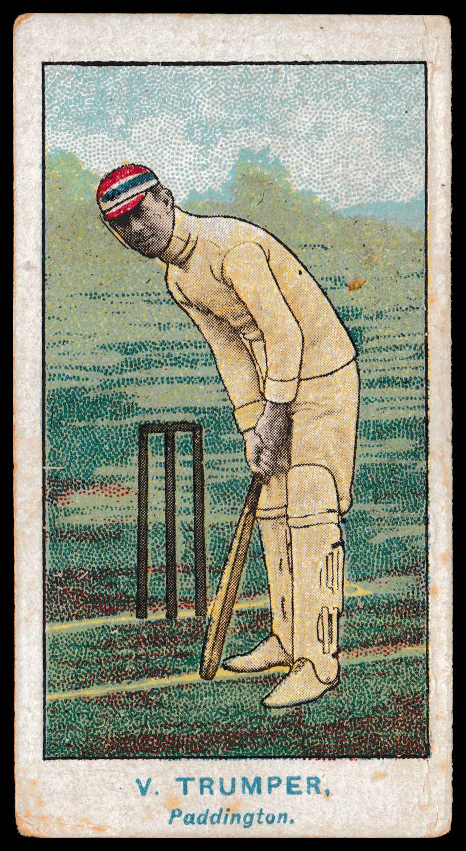 Wills - 'Australian Club Cricketers (Pale Blue Back)' (1905) - V. Trumper (Paddington) Wills - 'Australian Club Cricketers (Pale Blue Back)' (1905) - V. Trumper (Paddington)