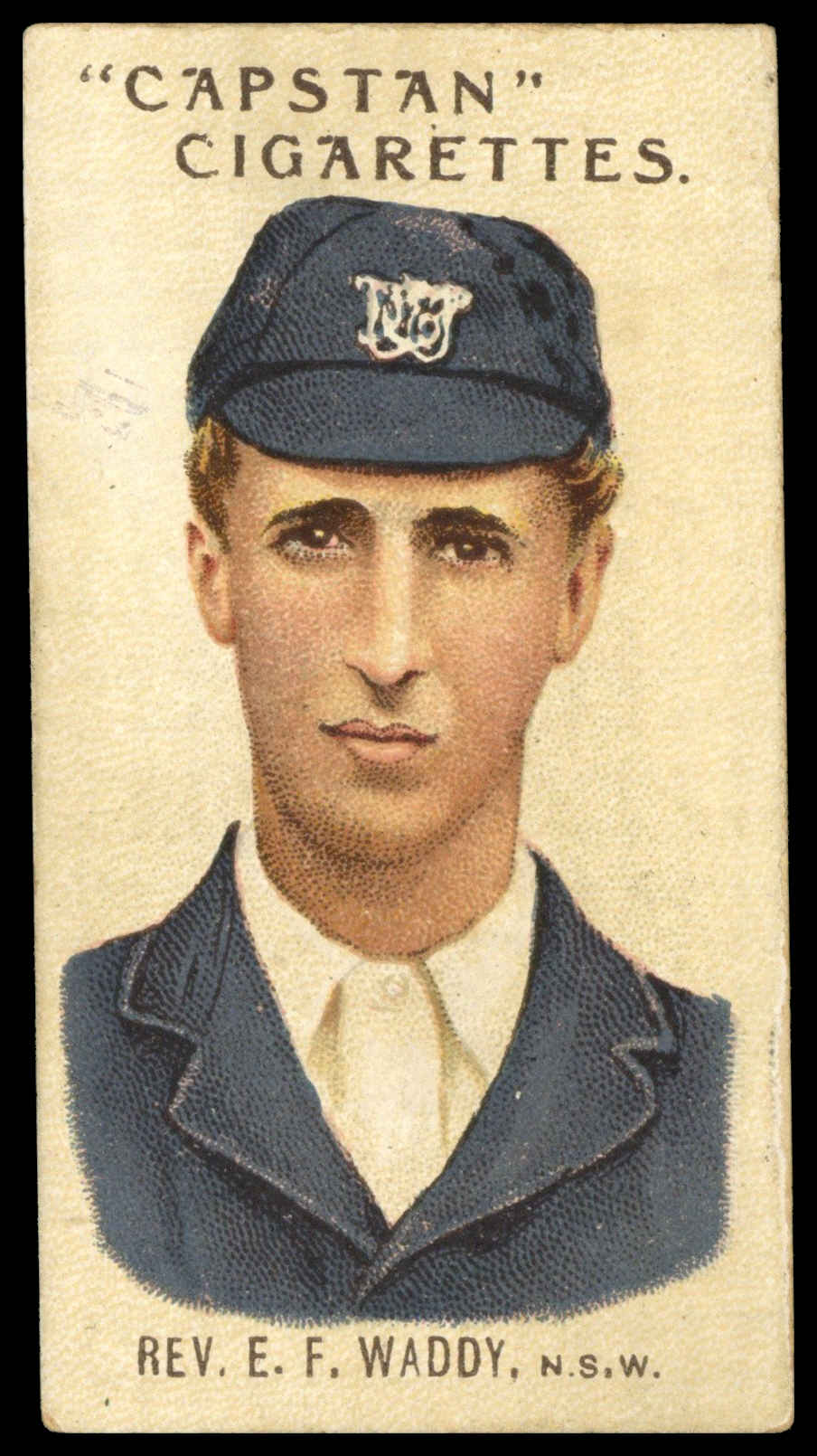 Wills - 'Prominent Australian & English Cricketers (1907)' (1907) - Rev. E.F. Waddy (New South Wales) Wills - 'Prominent Australian & English Cricketers (1907)' (1907) - Rev. E.F. Waddy (New South Wales)