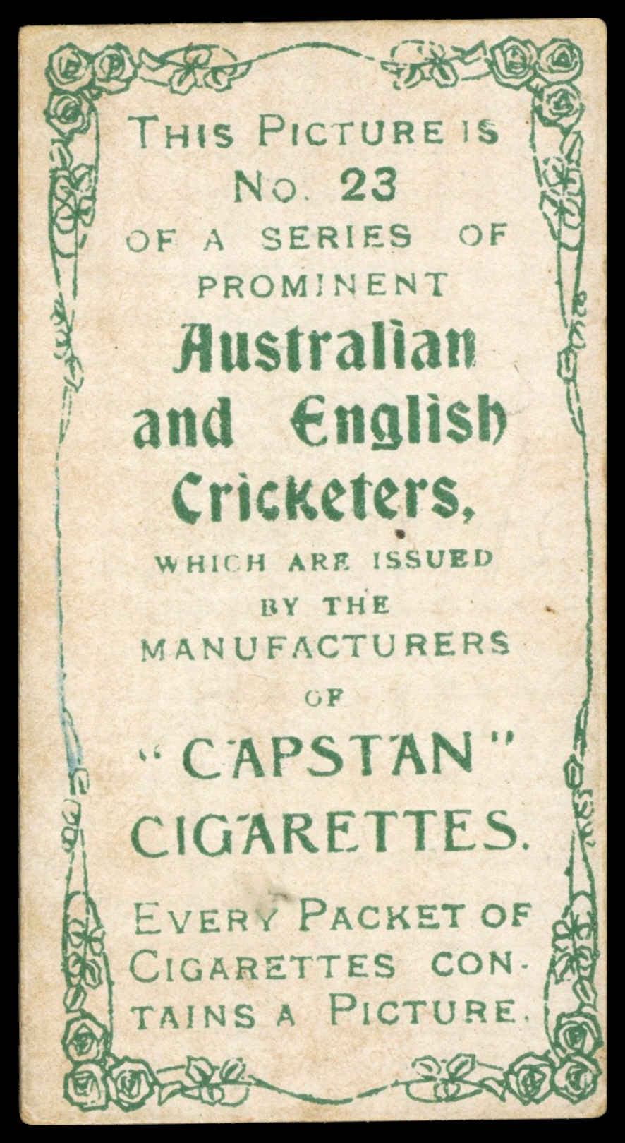 Wills - 'Prominent Australian & English Cricketers (1907)' (1907) - Rev. E.F. Waddy (New South Wales) Wills - 'Prominent Australian & English Cricketers (1907)' (1907) - Rev. E.F. Waddy (New South Wales)