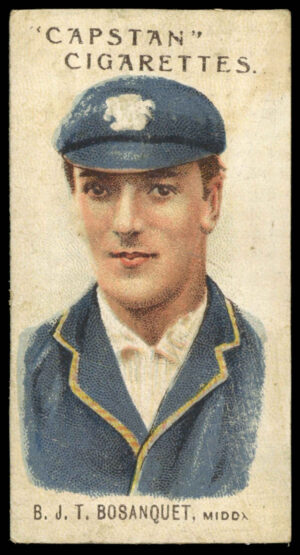 Wills - 'Prominent Australian & English Cricketers (1907)' (1907) - B.J.T. Bosanquet (Middlesex)