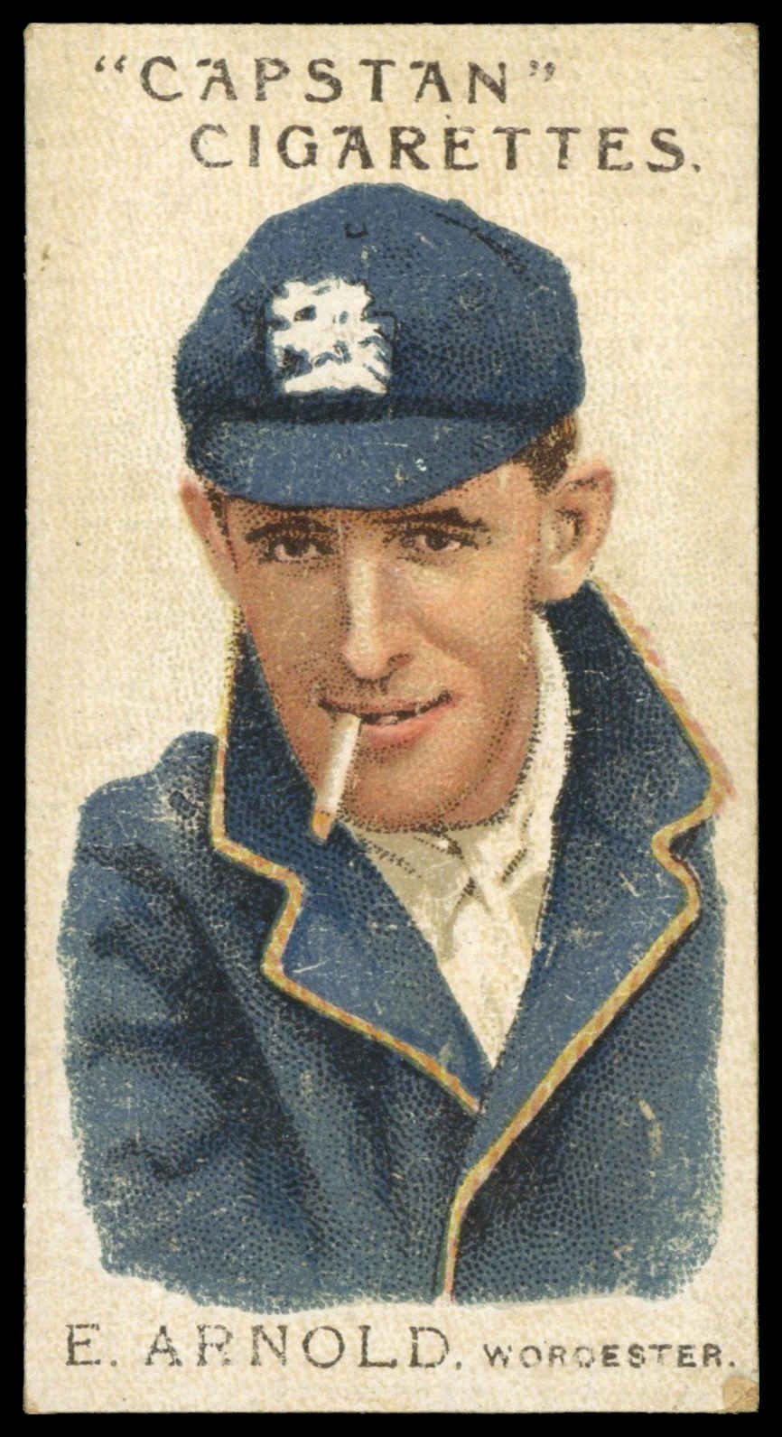 Wills - 'Prominent Australian & English Cricketers (1907)' (1907) - E. Arnold (Worcestershire) Wills - 'Prominent Australian & English Cricketers (1907)' (1907) - E. Arnold (Worcestershire)