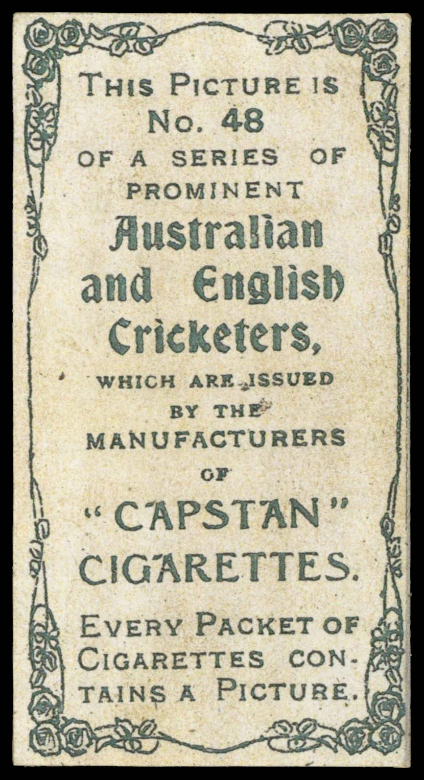Wills - 'Prominent Australian & English Cricketers (1907)' (1907) - E. Arnold (Worcestershire) Wills - 'Prominent Australian & English Cricketers (1907)' (1907) - E. Arnold (Worcestershire)