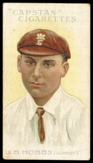 Wills - 'Prominent Australian & English Cricketers (1907)' (1907) - J.B. Hobbs (Surrey) Wills - 'Prominent Australian & English Cricketers (1907)' (1907) - J.B. Hobbs (Surrey)