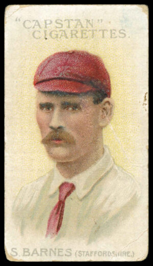 Wills - 'Prominent Australian & English Cricketers (1907)' (1907) - S. Barnes (Staffordshire)