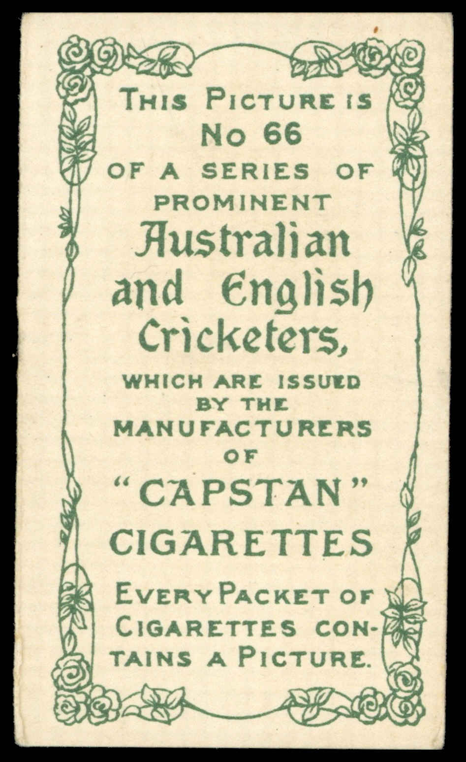 Wills - 'Prominent Australian & English Cricketers (1907) Re-Issues' (1908) - A.O. Jones (Nottinghamshire) Wills - 'Prominent Australian & English Cricketers (1907) Re-Issues' (1908) - A.O. Jones (Nottinghamshire)