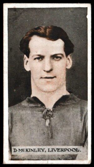 Wills (W.D. & H.O.) - 'Famous Footballers (Scissors)' (1914) - Card #14 - D. McKinley (Liverpool)