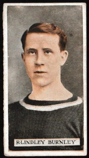 Wills (W.D. & H.O.) - 'Famous Footballers (Scissors)' (1914) - Card #3 - Richard Lindley (Burnley)