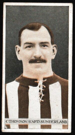 Wills (W.D. & H.O.) - 'Famous Footballers (Scissors)' (1914) - Card #32 - C. Thompson (Sunderland)