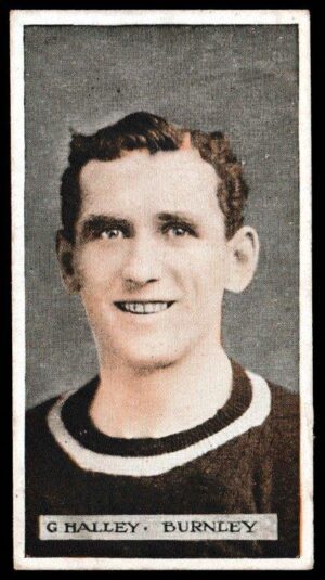 Wills (W.D. & H.O.) - 'Famous Footballers (Scissors)' (1914) - Card #45 - G. Halley (Burnley)